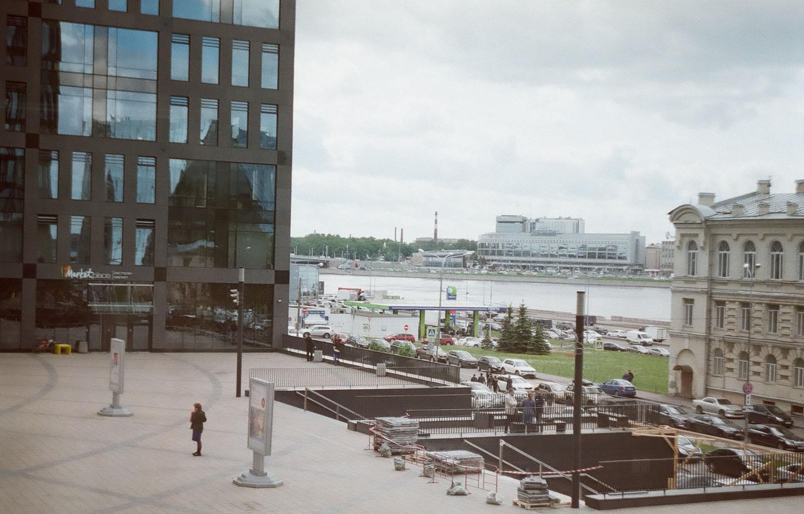 Вид на реконструкцию лестницы